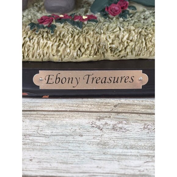 Ebony Treasures Elderly African American Couple Figurine Resin 12.5” H - Picture 7 of 12